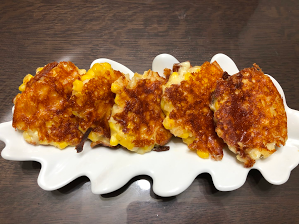 甘くておいしいとうもろこしのチヂミ