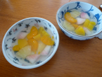 フルーツゼリー をつくったよ！