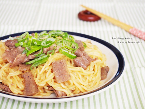 関西どてやき風甘味噌焼きそば