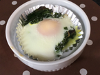 ほうれん草の和風ココット をつくったよ！