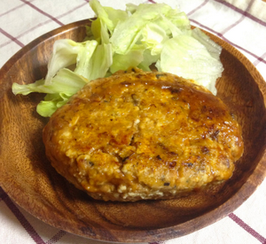 サバの味噌煮缶で、サバ味噌バーグ