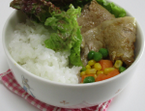 ポークケチャップ弁当 をつくったよ！