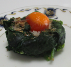 ほうれん草の和風ココット をつくったよ！