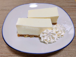 火は使わないレアチーズケーキ