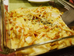 じゃが芋と人参のカレーチーズ