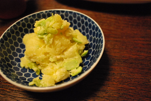 枝豆とチーズのポテトサラダ
